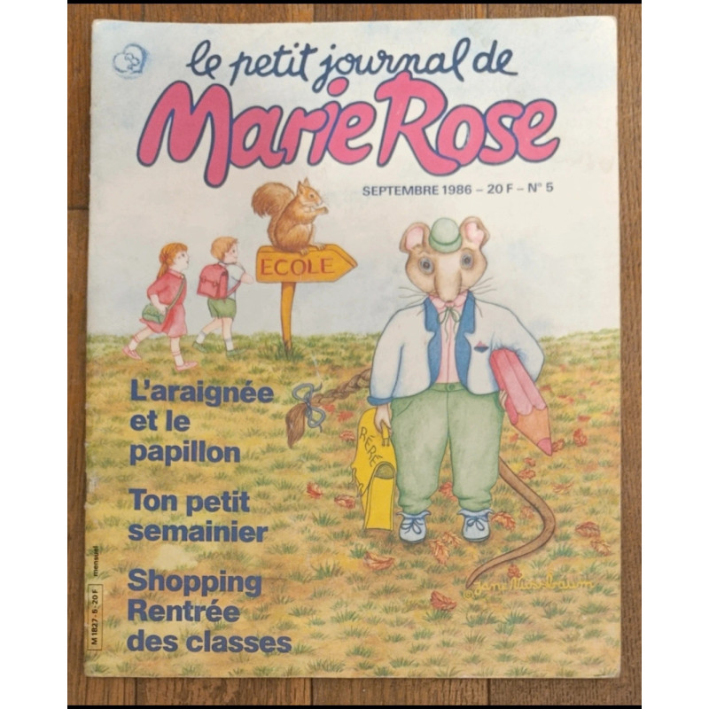 Rare Le Petit journal de Marie Rose N°5 1986 vintage