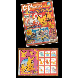 Rare complet D. Mangas avec 36 fiches + 2 posters Pokémon N°465 Année 2000 vintage