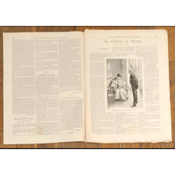 Rare avec Patron Journal la mode Illustrée supplément 5 décembre 1897 N°49 Vintage