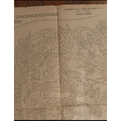 Rare avec Patron Journal la mode Illustrée supplément 5 décembre 1897 N°49 Vintage