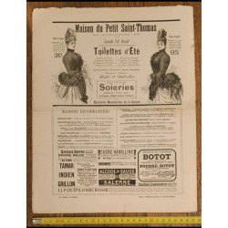 Rare ancien journal La vie parisienne N°16 Année 1887 Vintage
