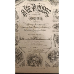 Rare ancien journal La vie parisienne N°16 Année 1887 Vintage
