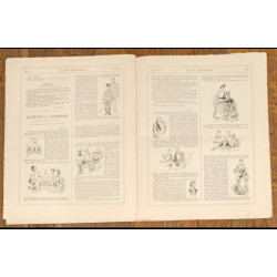 Rare ancien journal La vie parisienne N°16 Année 1887 Vintage