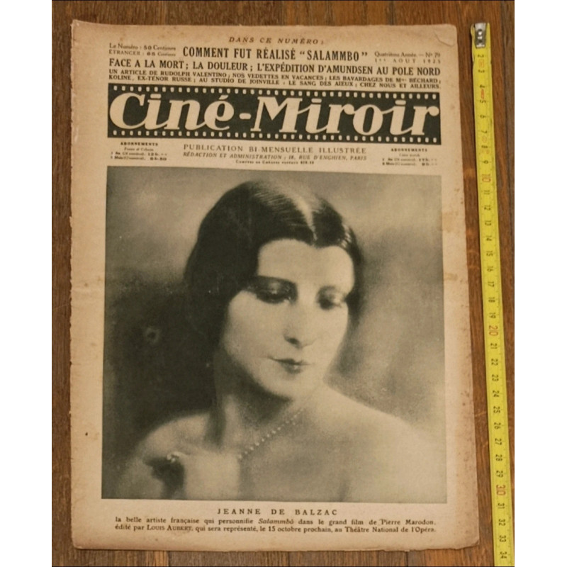 Ciné Miroir - N°79 - 1925 - Vintage Magazine Cinéma