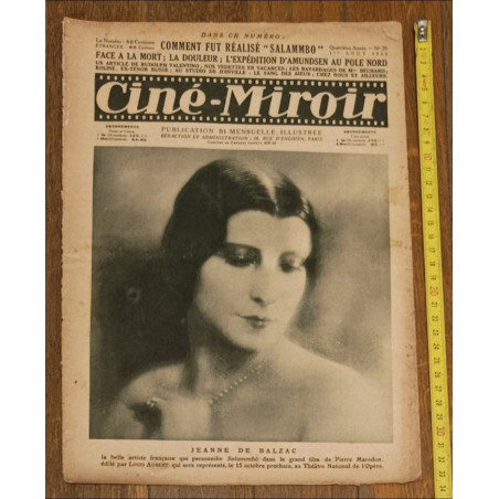 Ciné Miroir - N°79 - 1925 - Vintage Magazine Cinéma