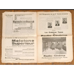 Rare - Ancien Journal - Le film sonore - N°17 - 1930 - Vintage