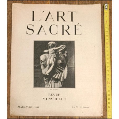 Rare ancienne Revue L'Art sacré 1938 - Bourdelle - Art baroque