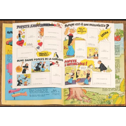 Journal de Mickey N°1532 avec mini album Krema Popeye 1981 Vintage
