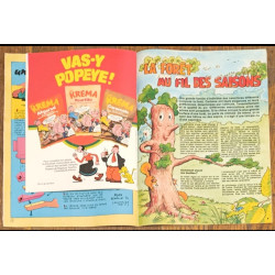 Journal de Mickey N°1532 avec mini album Krema Popeye 1981 Vintage