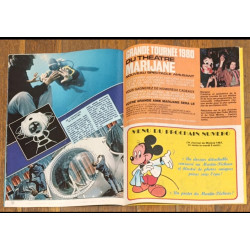 Journal de Mickey N°1466 avec cadeau Dossier La Mer Poster + vignettes 1980 Vintage
