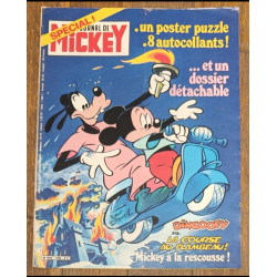 Journal de Mickey N°1464 avec cadeau Dossier Tour de France Poster + vignettes 1980 Vintage