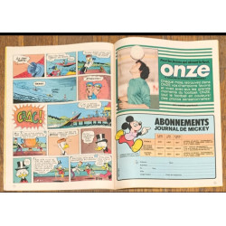 Journal de Mickey N°1464 avec cadeau Dossier Tour de France Poster + vignettes 1980 Vintage