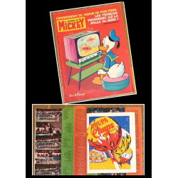 Journal de Mickey N°1400 avec cadeau Poster Chupa Chups 1979 Vintage