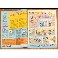 Journal de Mickey N°1400 avec cadeau Poster Chupa Chups 1979 Vintage