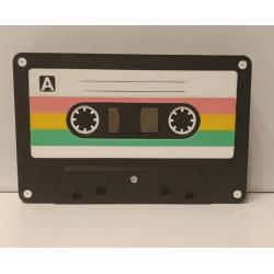 Boîte de Rangement Vintage "Cassette Audio" - Impression 3D Design Rétro