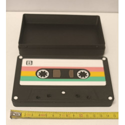 Boîte de Rangement Vintage "Cassette Audio" - Impression 3D Design Rétro