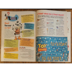 Journal de Mickey N°2284 avec cadeau autocollants 1996 vintage