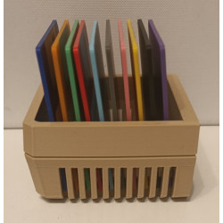 Pack Retro-Gaming : Lecteur & 10 Mini-Disquettes - Imprimé en 3D - Déco design vintage