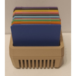 Pack Retro-Gaming : Lecteur & 10 Mini-Disquettes - Imprimé en 3D - Déco design vintage