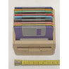 Pack Retro-Gaming : Lecteur & 10 Mini-Disquettes - Imprimé en 3D - Déco design vintage