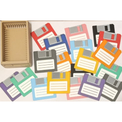 💾 Set de Collection " 19 Disquettes & leur boîtier" – imprimé 3D - Déco Geek & Rétro