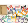 💾 Set de Collection " 19 Disquettes & leur boîtier" – imprimé 3D - Déco Geek & Rétro