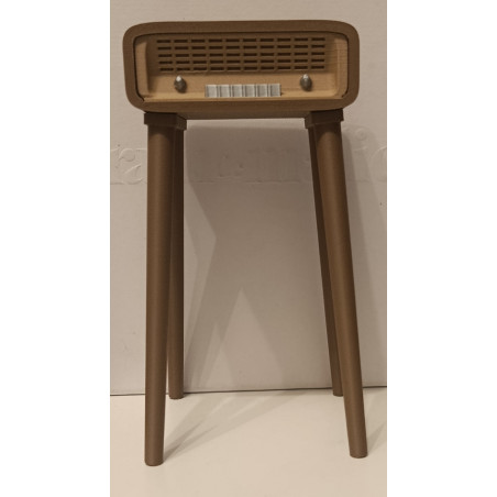 📻 Mini Radio Vintage "Sixties" sur Pieds – Objet Déco imprimé en 3D
