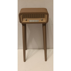 📻 Mini Radio Vintage "Sixties" sur Pieds – Objet Déco imprimé en 3D