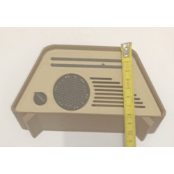 📻 Miniature Radio Vintage – Objet de Décoration - imprimé en 3D