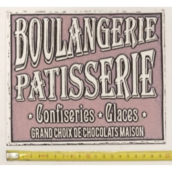 🥖 Plaque décorative Rétro – "BOULANGERIE PATISSERIE" 🍰 IMPRIMÉE EN 3D