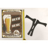 🍺 Plaque décorative Rétro – "BEER HERE" 🍻 imprimée en 3D