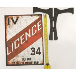 🍷 Plaque décorative – "LICENCE IV" Bistrot - Imprimée en 3D