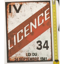🍷 Plaque décorative – "LICENCE IV" Bistrot - Imprimée en 3D