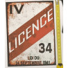 🍷 Plaque décorative – "LICENCE IV" Bistrot - Imprimée en 3D