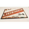 🍷 Plaque décorative – "LICENCE IV" Bistrot - Imprimée en 3D