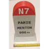 🚗 Borne Kilométrique N7 - Paris-Menton (996 km) - Réplique Vintage - Imprimée en 3D