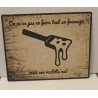 🧀 Plaque Déco Humour "Raclette" – Imprimée en 3D