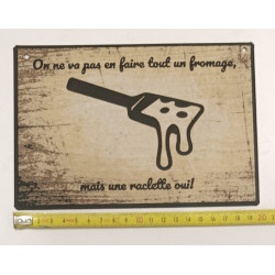 🧀 Plaque Déco Humour "Raclette" – Imprimée en 3D