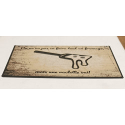 🧀 Plaque Déco Humour "Raclette" – Imprimée en 3D