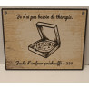 🍕 Plaque Déco Humour - "Thérapie Pizza" - Imprimée en 3D