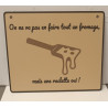 🧀 Plaque Déco Humour "Raclette" – Imprimée en 3D