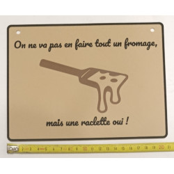 🧀 Plaque Déco Humour "Raclette" – Imprimée en 3D