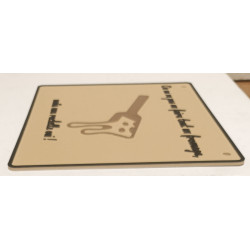 🧀 Plaque Déco Humour "Raclette" – Imprimée en 3D