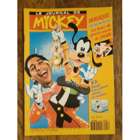 Journal de Mickey N°2043 avec cadeau mini gags animés 1991 vintage