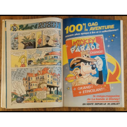 Journal de Mickey N°2042 avec cadeau mini gags animés 1991 vintage