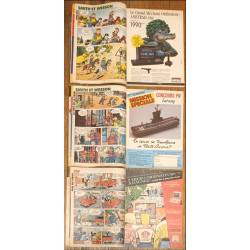 3 Pif magazines - Indiana Jones Bd Pif + intégrale - N°1073-1074-1075 - Année 1989 - Vintage