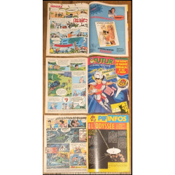 3 Pif magazines - Indiana Jones Bd Pif + intégrale - N°1073-1074-1075 - Année 1989 - Vintage