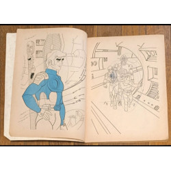 Rare Captain Future Capitaine Flam ancien livre de coloriage 1981 vintage