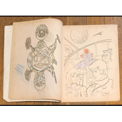 Rare Captain Future Capitaine Flam ancien livre de coloriage 1981 vintage