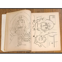 Rare Captain Future Capitaine Flam ancien livre de coloriage 1981 vintage